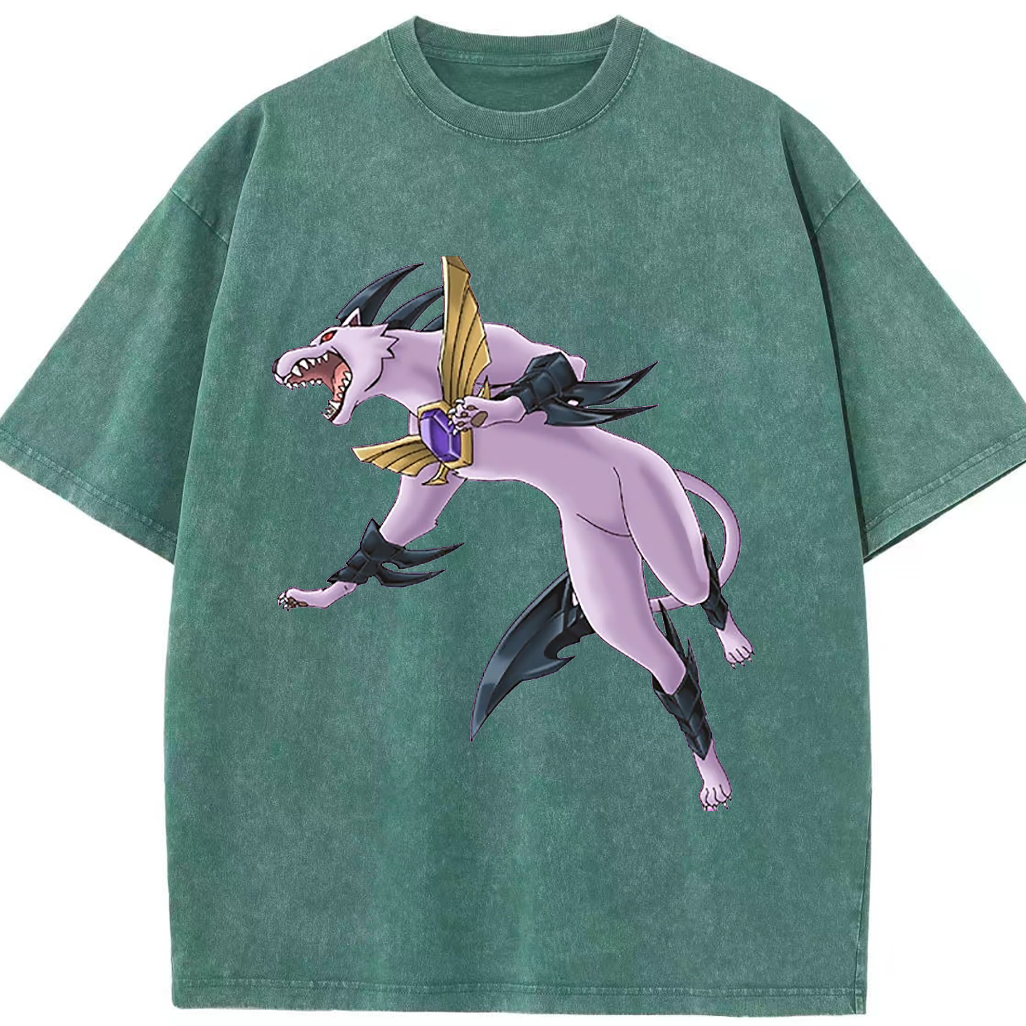 （画像用） 遊☆戯☆王 Yu-Gi-Oh! 綿100% ヴィンテージ風 半袖Tシャツ（フロントプリント）